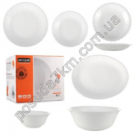Столовый сервиз Feston Arcopal White 26 пр.